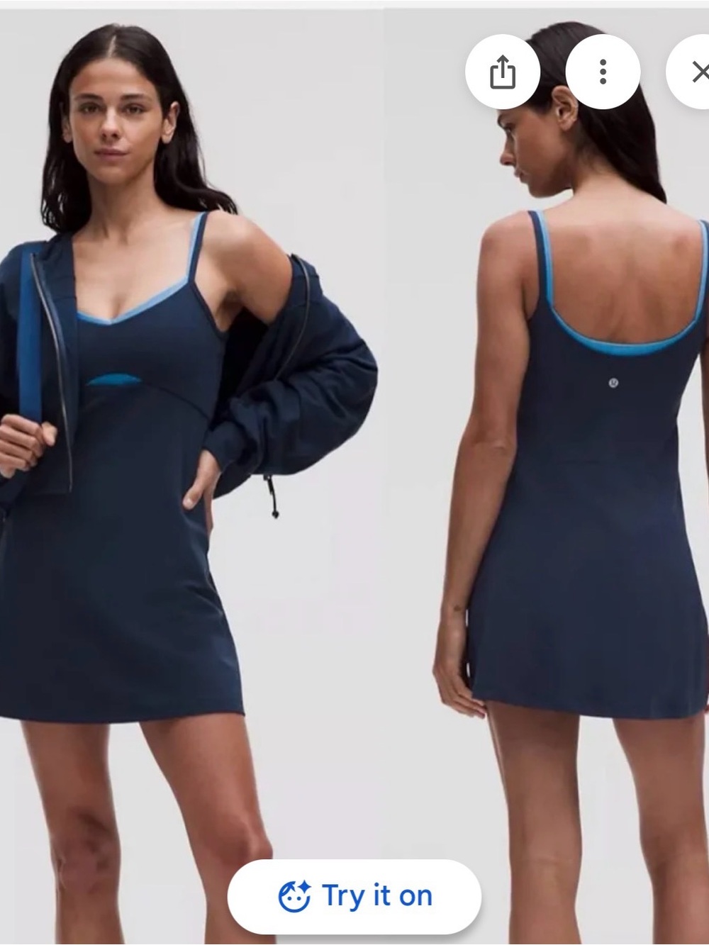 Lululemon align layered dress club blue/ocean wave